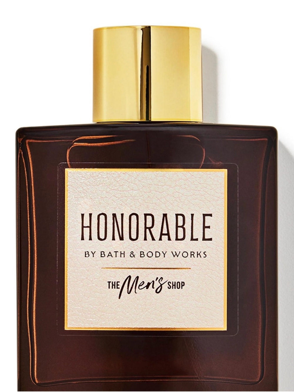 Bath & Body Works Honorable Men's Fragrance Bottle - Brown & Gold